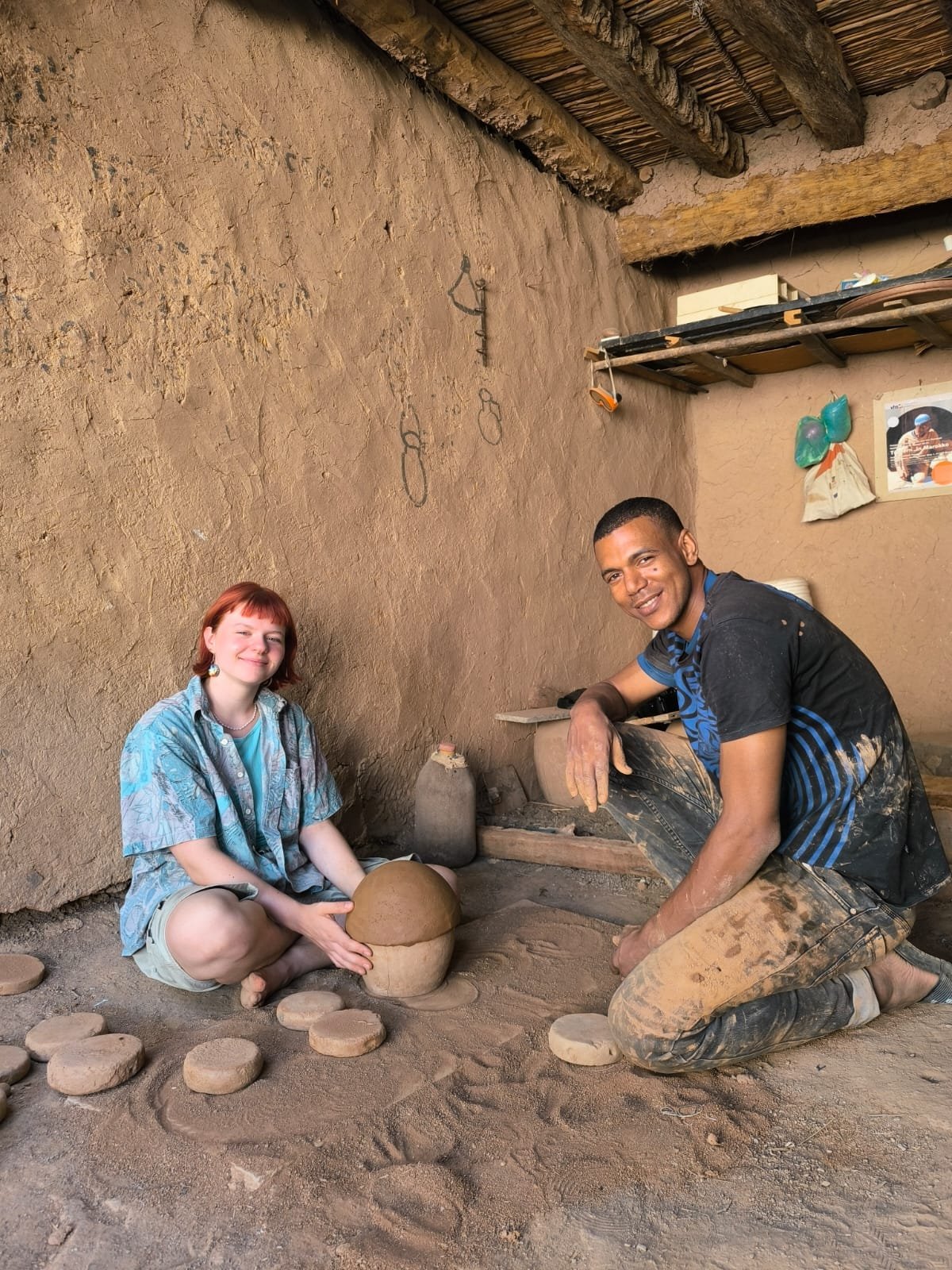 Pottery making process in Drâa Valley